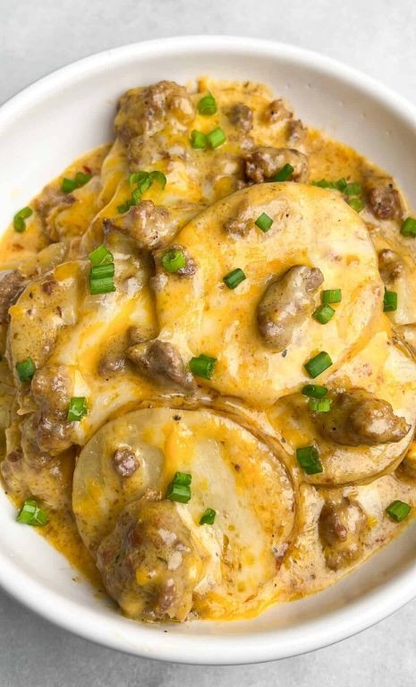 Crockpot Hamburger and Potato Bake