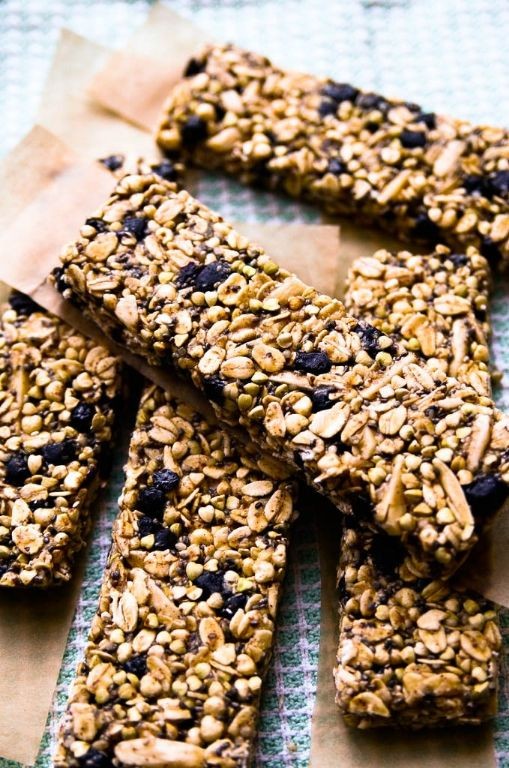 Crunchy Buckwheat Granola Bars