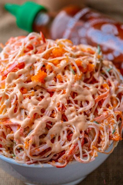 Crunchy Kani Salad with Tempura Flakes