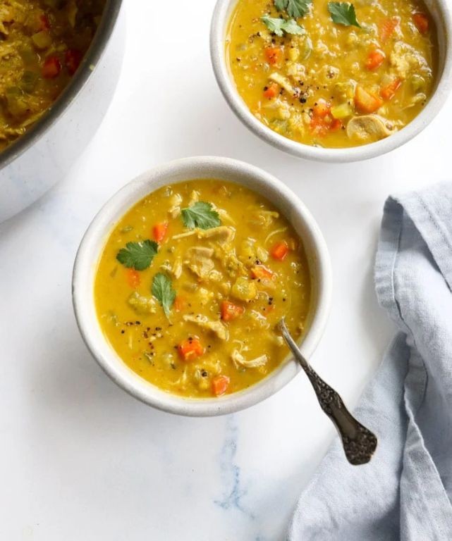 Curried Chicken Breast and Lentil Soup