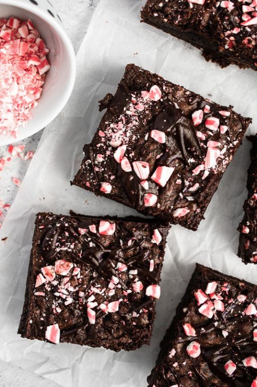 Dark Chocolate Peppermint Brownies