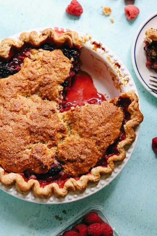 Deep-Dish Boysenberry Pie with Flaky Crust
