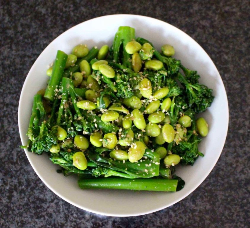Edamame and Broccoli Stir-Fry