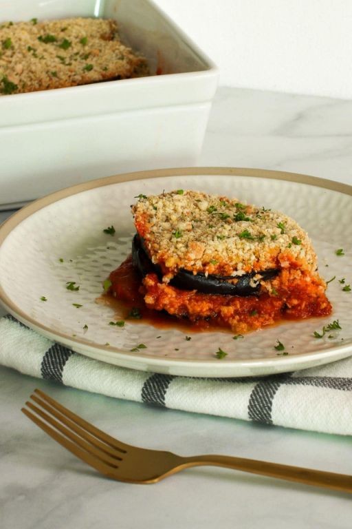 Eggplant Parmesan with Vegan Mozzarella