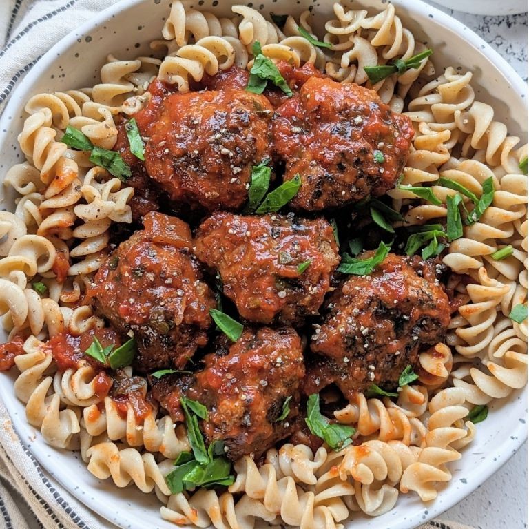 Elk Meatballs in Marinara Sauce