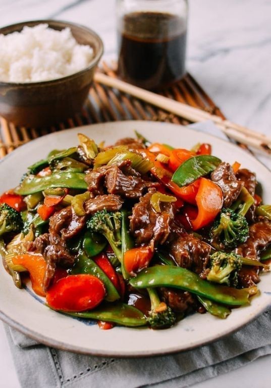 Elk Stir-Fry with Vegetables and Soy Glaze