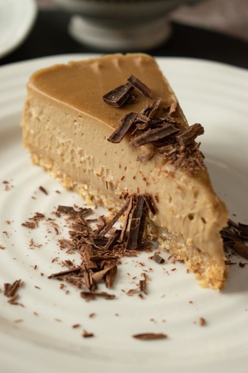 Espresso tofu cheesecake