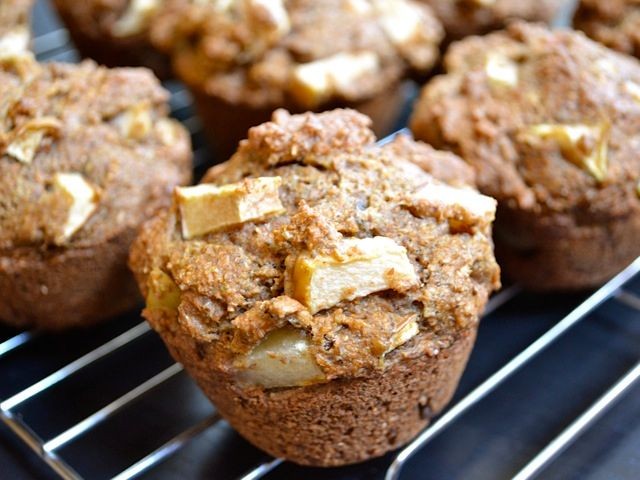 Flaxseed and Apple Cinnamon Muffins