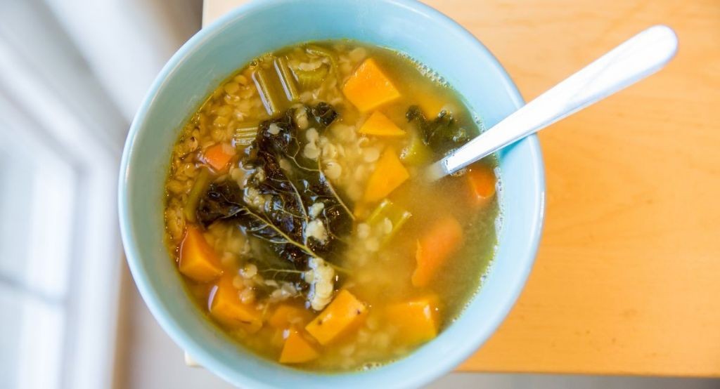 Flaxseed and Kale Detox Soup