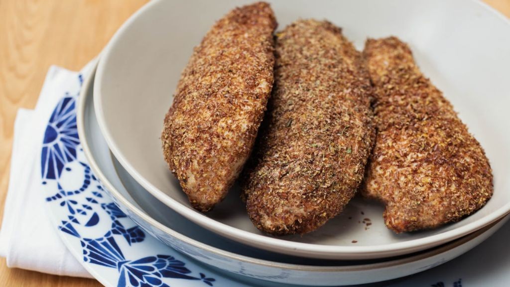 Flaxseed-Crusted Baked Chicken