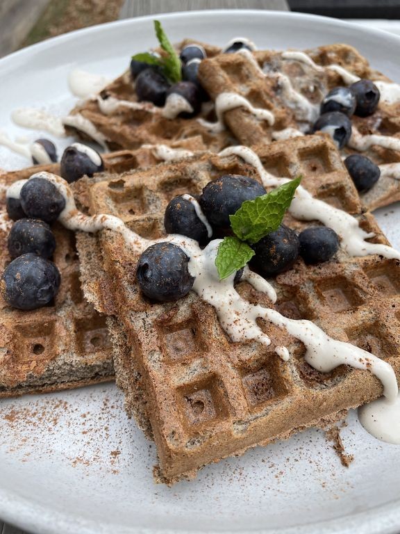 Fluffy Buckwheat Waffles