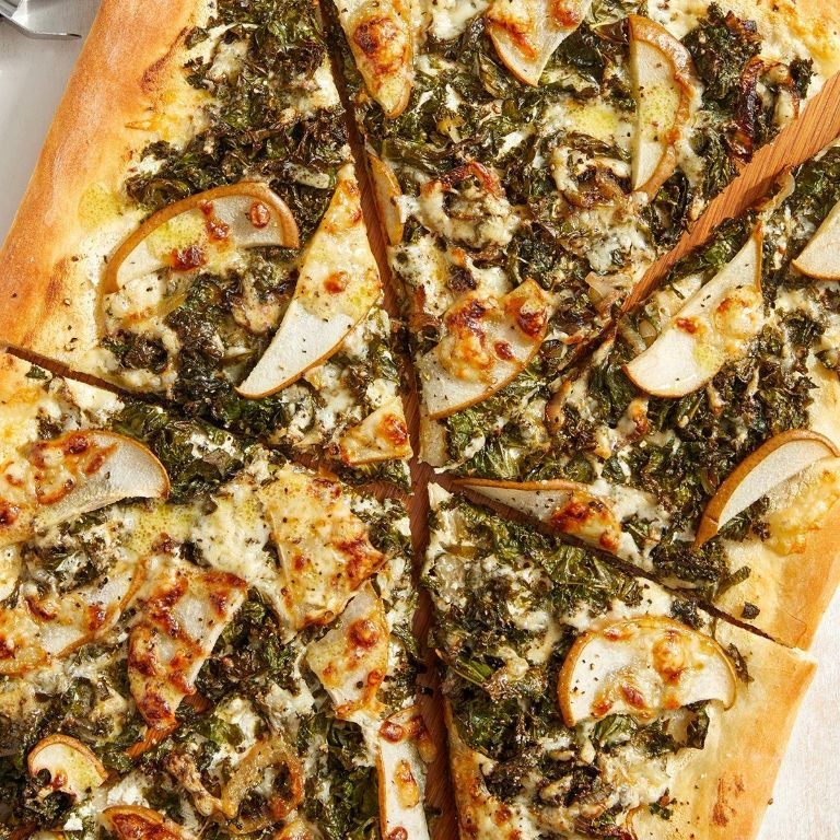 Fontina Cheese and Pear Flatbread Pizza