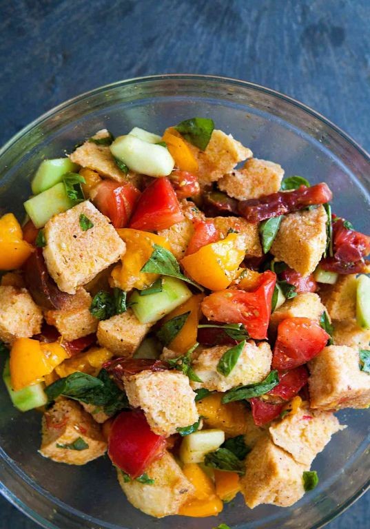 French Bread Panzanella Salad