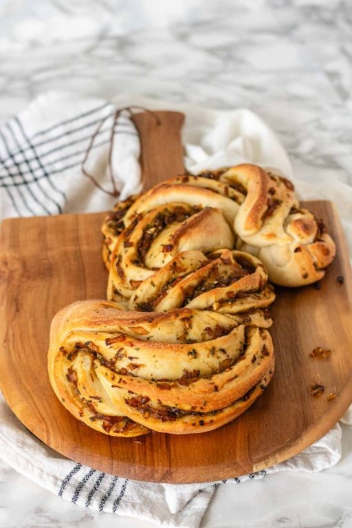 French Bread with Caramelized Onions