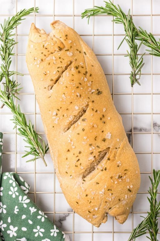 French Bread with Rosemary and Sea Salt