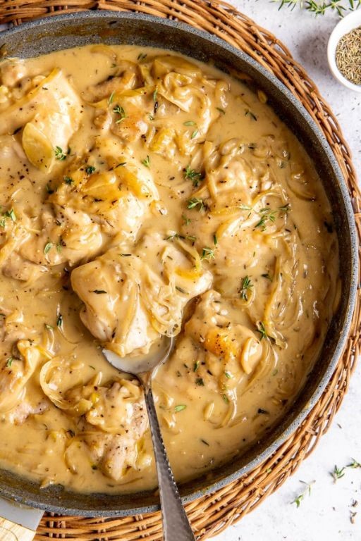French Onion Chicken Breast Soup