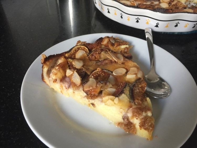 Fresh Fig and Almond Clafoutis
