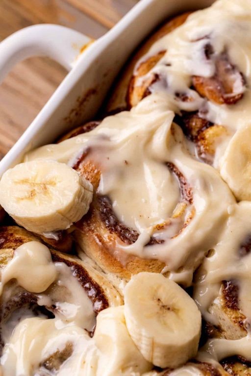 Frozen Banana Cinnamon Roll Bites