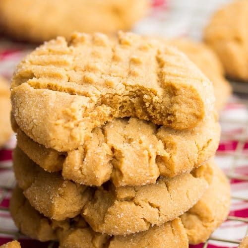 Fudgy Vegan Peanut Butter Cookies