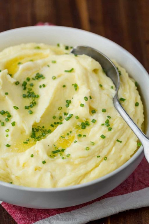 Garlic Chive Mashed Potatoes