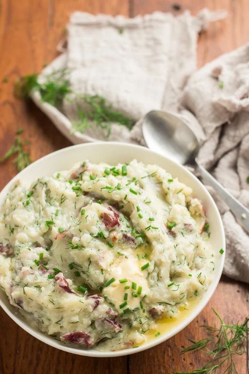 Garlic Dill Mashed Potatoes
