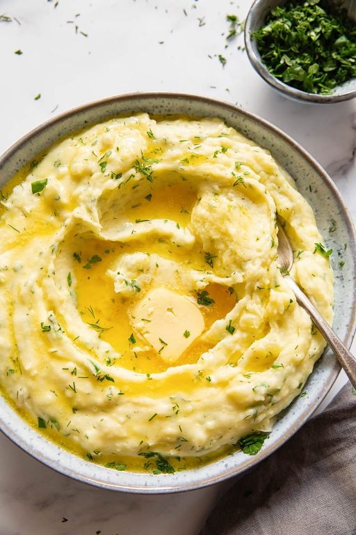 Garlic Herb Mashed Potatoes