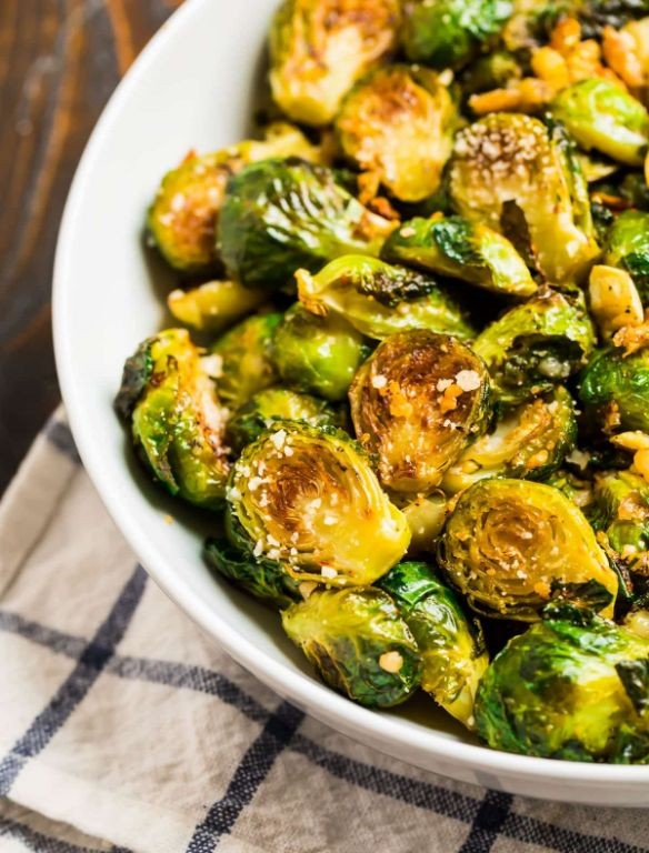 Garlic Herb Roasted Brussels Sprouts