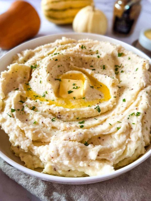 Garlic Mustard Mashed Potatoes