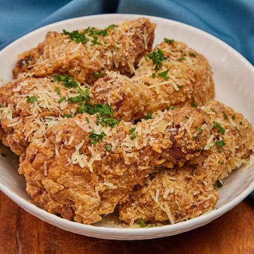 Garlic Parmesan Pan Fried Chicken