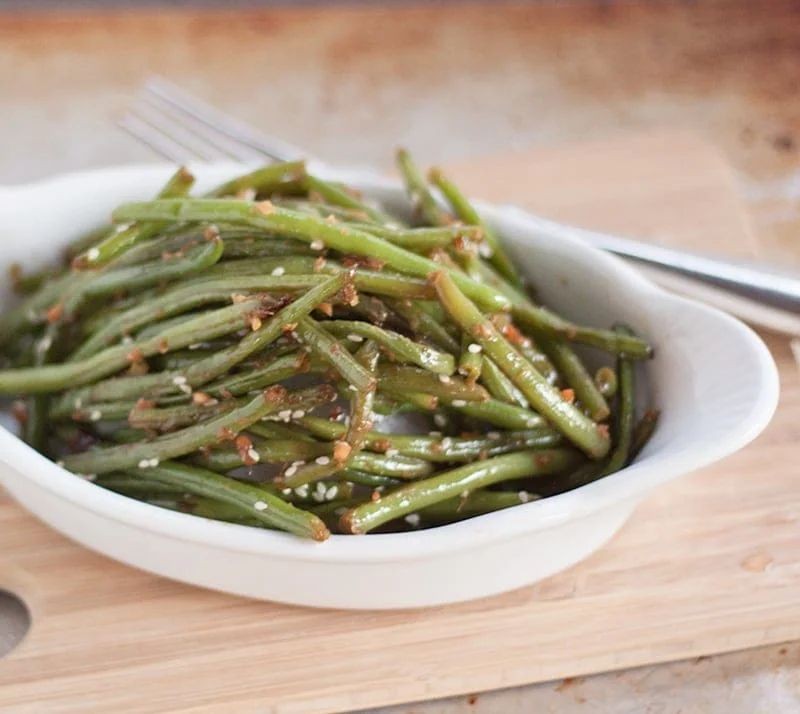 Ginger Basil Stir-Fried Green Beans