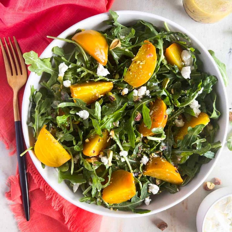 Golden Beet and Arugula Salad with Citrus Vinaigrette