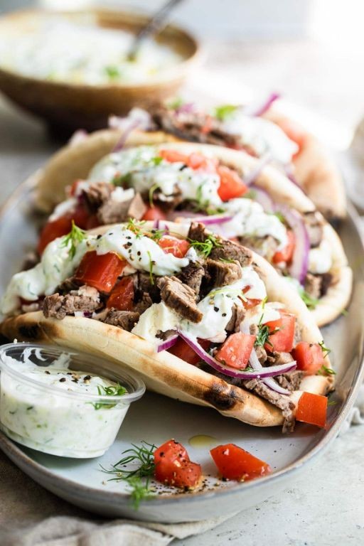 Greek Beef Gyro Wraps
