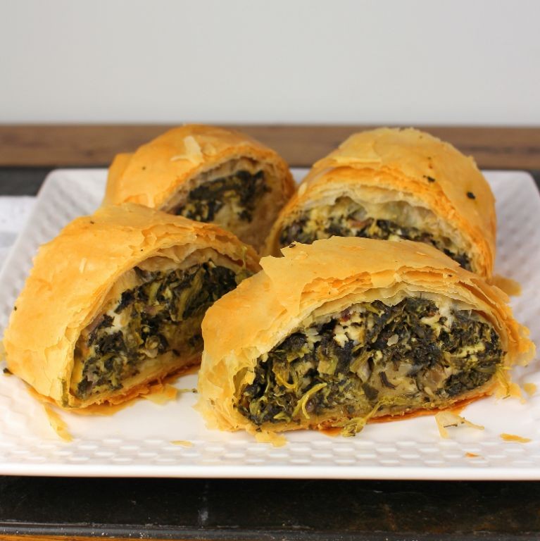 Greek Beef Spanakopita Rolls