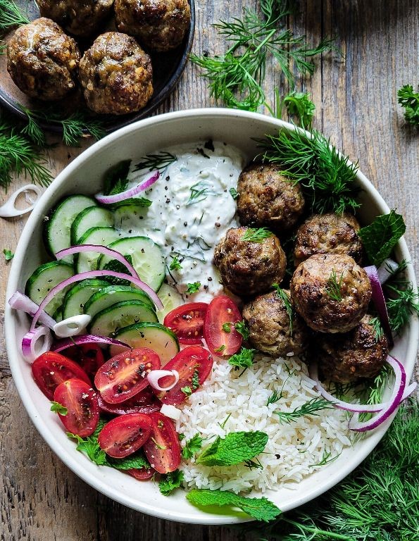 Greek Beef and Feta Meatballs
