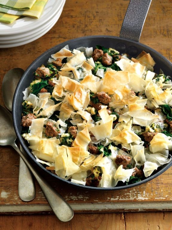 Greek Beef and Spinach Pie