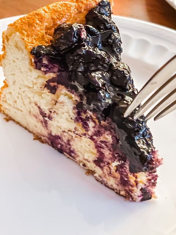 Greek Yogurt Blueberry Cheesecake