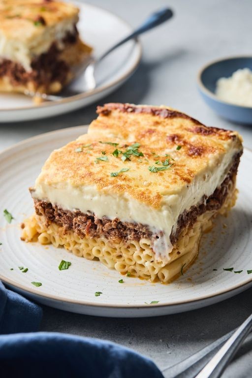 Greek-Style Lasagna with Cottage Cheese and Feta