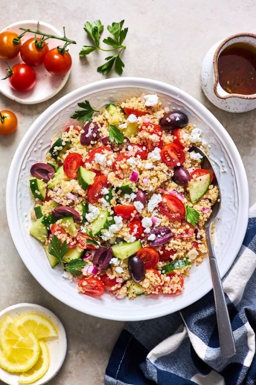 Greek-Style Quinoa Tabouli with Olives