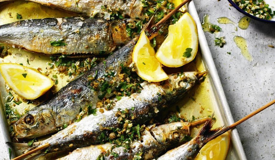 Grilled Sardines with Herbs