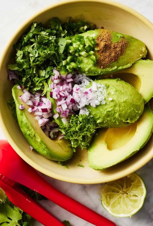 Guacamole with Fresh Lime and Cilantro