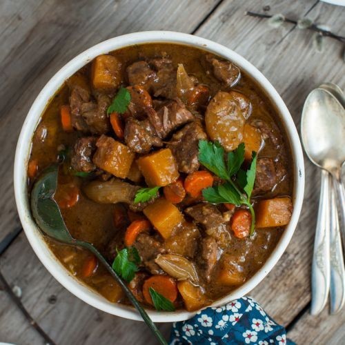 Guinness Beef Stew with Root Vegetables