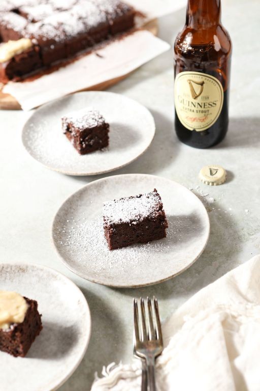 Guinness Brownies with Sea Salt
