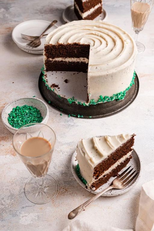 Guinness Chocolate Cake with Baileys Frosting