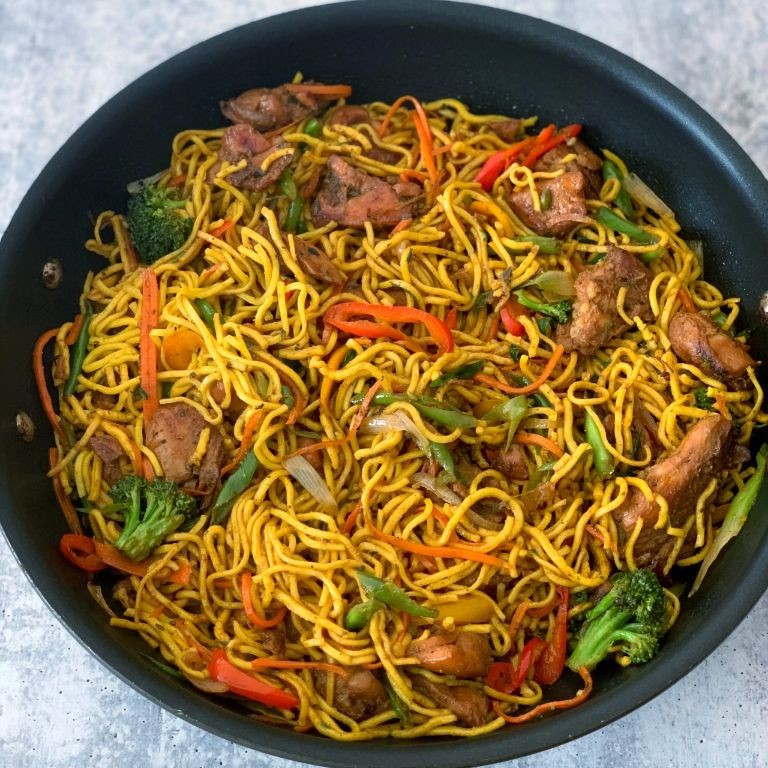 Guyanese Chow Mein with Local Spices