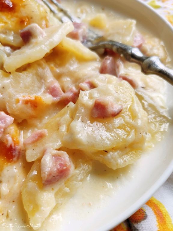 Ham and Swiss Scalloped Potatoes