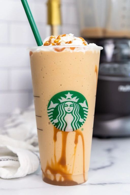 Homemade Starbucks Caramel Frappuccino