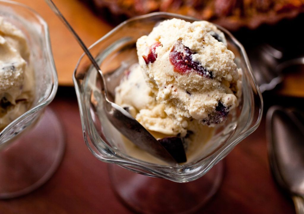 Honey Roasted Cranberry Ice Cream