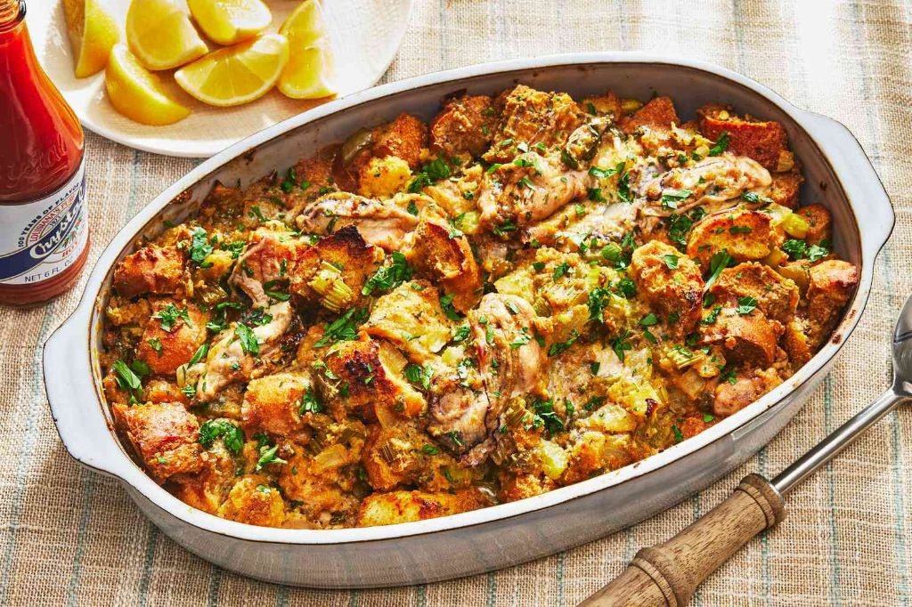 Hot and Spicy Oyster Dressing
