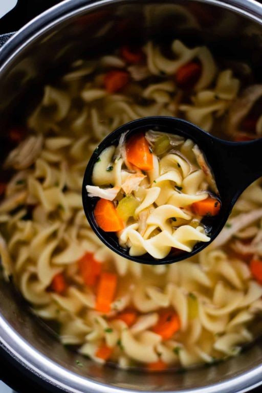 Instant Pot Rotisserie Chicken Noodle Soup