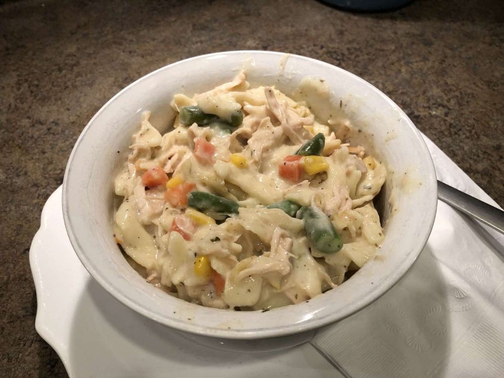 Instant Pot Rotisserie Chicken Pot Pie Stew